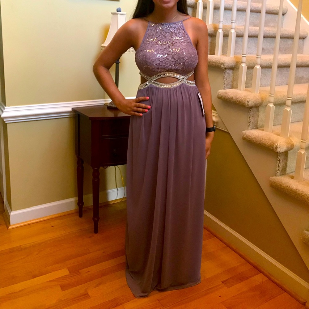 Size 7 Purple Prom Dress With Tags
